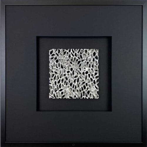Wandbild Metal Magic Silver Quadrat 58x58 cm - Quadratwerk.de