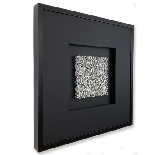 Wandbild Metall Magic Silver, Quadrat 58x58 cm - Quadratwerk.de