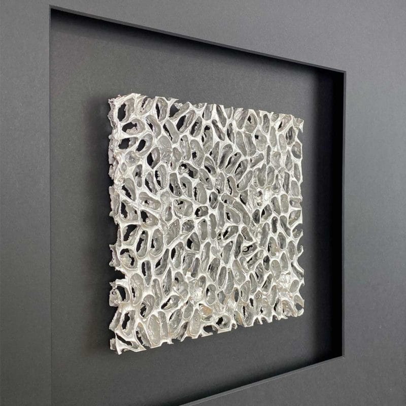 Wandbild Metall Magic Silver, Quadrat 58x58 cm - Quadratwerk.de