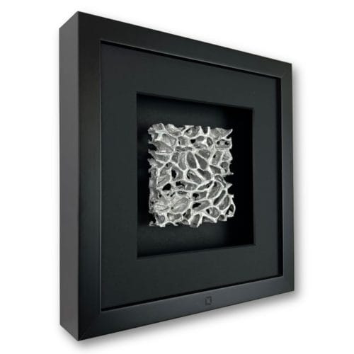 Wandbild Metall Magic Silver Quadrat 27x27 cm - Quadratwerk.de