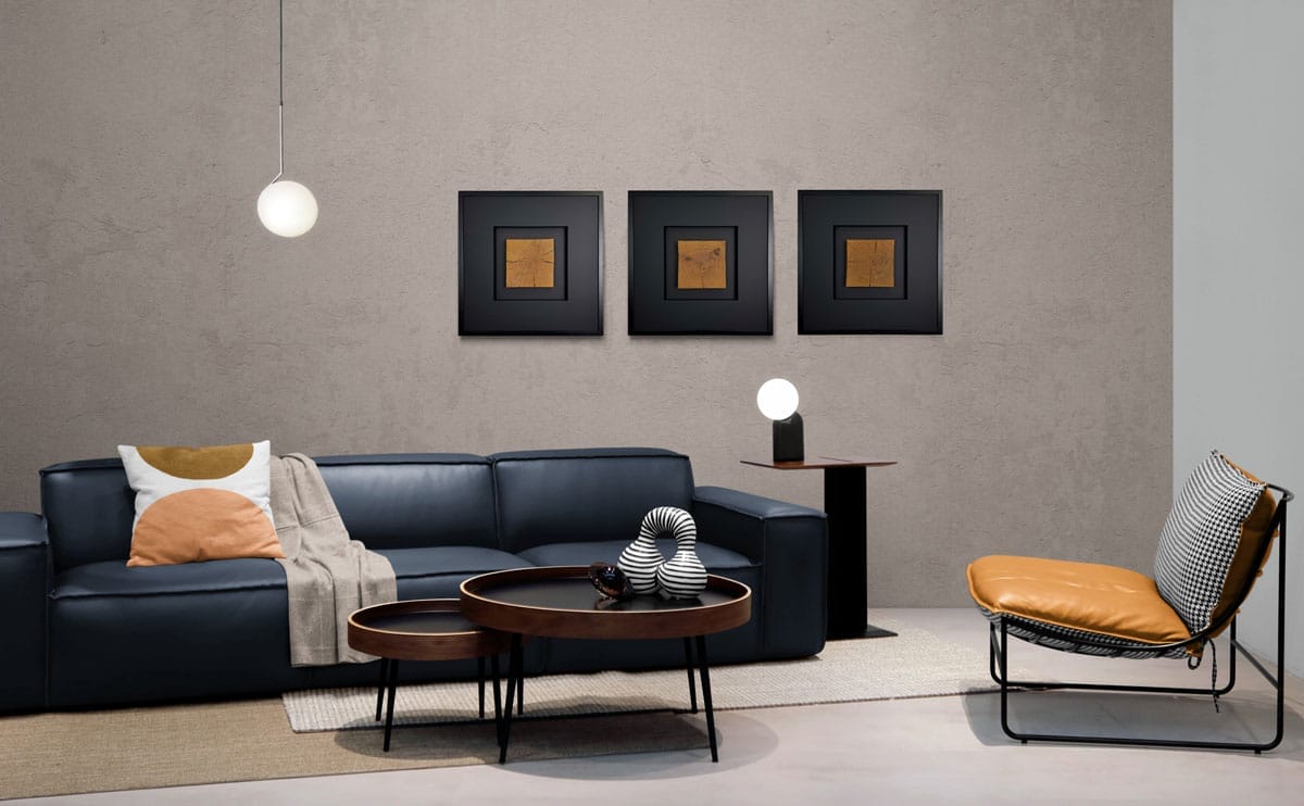 Moderne Wandbilder im Wohnzimmer quadratisch